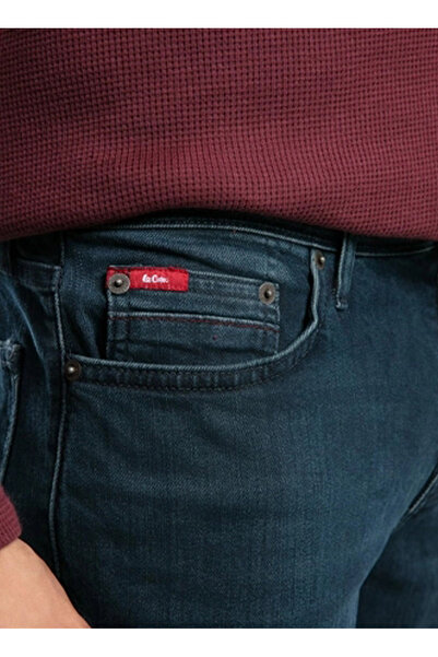 Lee Cooper Normal Bel Slim Straight Mavi Erkek Denim Pantolon 261 LCM 121020 JAGGER LISA DARK