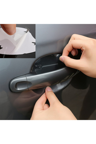 Kolezia مجموعة أفلام حماية لمقابض أبواب السيارة - حماية شفافة ومتينة ضد الخدو...