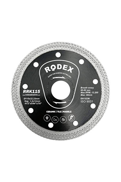 Rodex Diamond Cutting Disc, , Ultra Thin, 230X20/22.23Mm, Max Rpm 6,600, For Ceramics, Marble