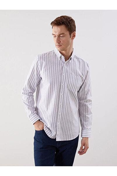 LC Waikiki Peak New Season Regular Fit Long Sleeve Striped Men's Shirt