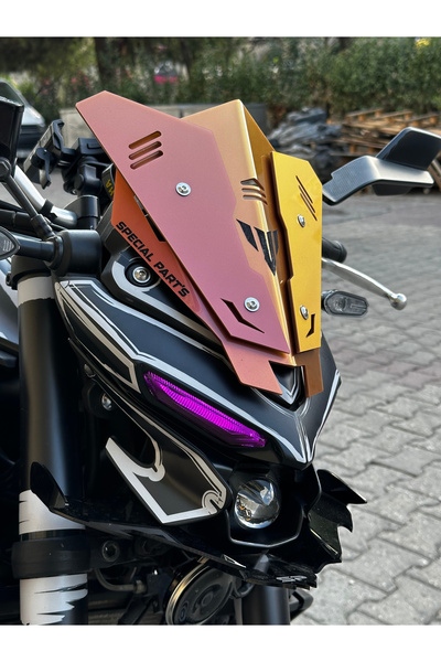 Yamaha MT25 SPOR SPERLİK ÖN CAM (BUKALEMUN PREMİUM PEMBE-MOR-SARI-ALTIN SARI)