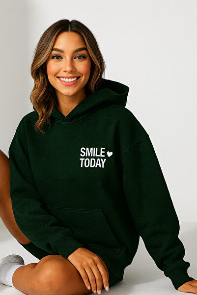 CLASSY.MODA Hanorac oversize pentru femei, cu glugă, buzunar cangur, cu textu...