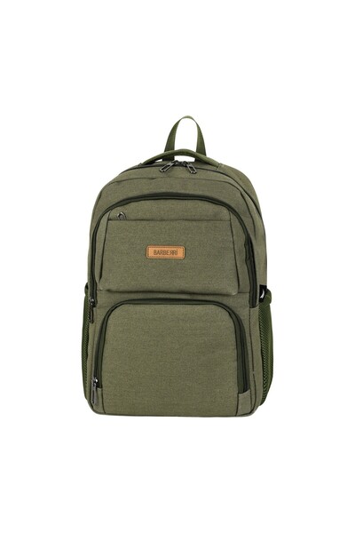 HSDemirci Canvas Fabric Daily, Travel and School Backpack Green