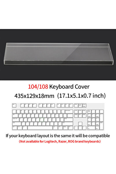 Choice لوحة مفاتيح ميكانيكية من الأكريليك مكونة من 104 و108 مفاتيح، غطاء غبار للمفتاح، غطاء هواء 40% و60% و65% و75%، لوحة مفاتيح مقاومة للماء