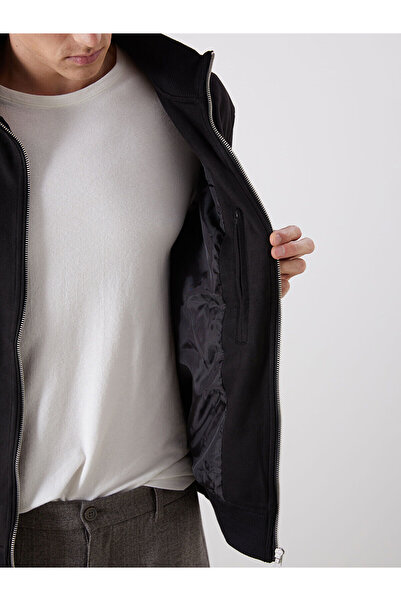 LC Waikiki Ανδρικό παλτό Suede Stand γιακά Standard Mold