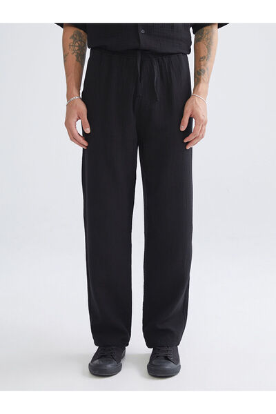 LC Waikiki Black Comfortable Fit Men's Trousers
