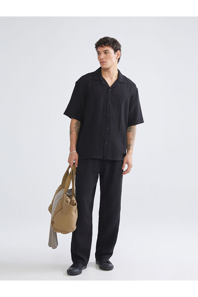 LC Waikiki Black Comfortable Fit Men's Trousers