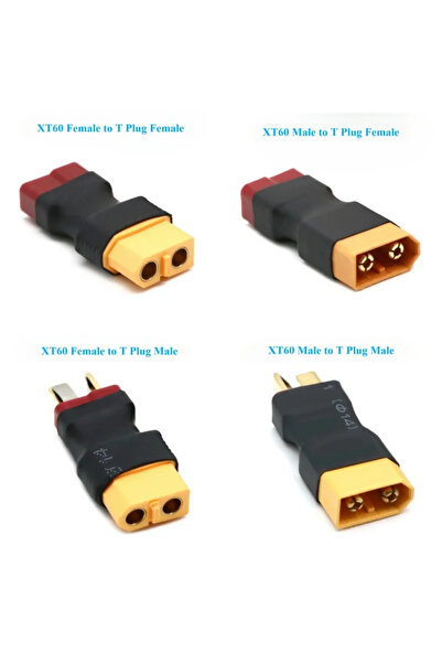 Choice1 مجموعة واحدة من 4 قطع من قابس ذكر XT60 إلى قابس Dean T ذكر / قابس أنث...