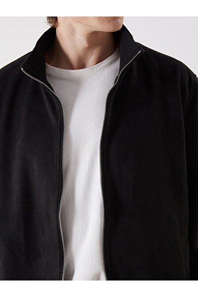 LC Waikiki Ανδρικό παλτό Suede Stand γιακά Standard Mold