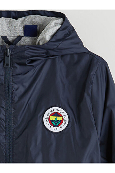 LC Waikiki LCW Kids Kapüşonlu Fenerbahçe Baskılı Erkek Çocuk Yağmurluk