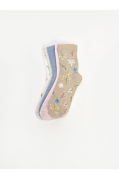 LC Waikiki Cey Yeni Sezon Desenli Kadın Soket Çorap 5'li