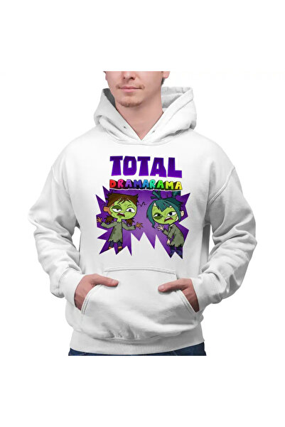 OEM Ανδρικό Φούτερ με Κουκούλα Total Drama Νηπιαγωγείου Τρόμου Halloween