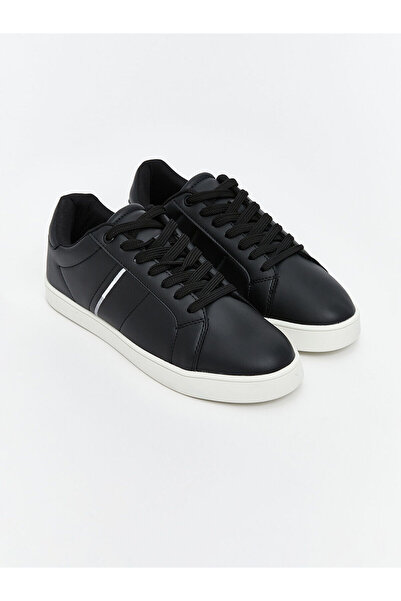 LC Waikiki Men's Black Lace-Up Sneakers