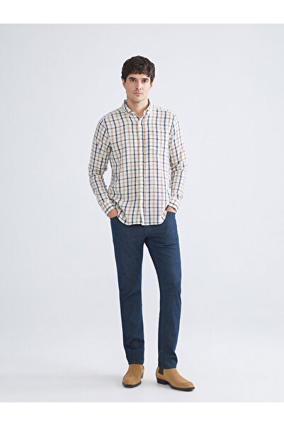 LC Waikiki Plus New Season Regular Fit Long Sleeve Plaid Dobby Men's Shirt