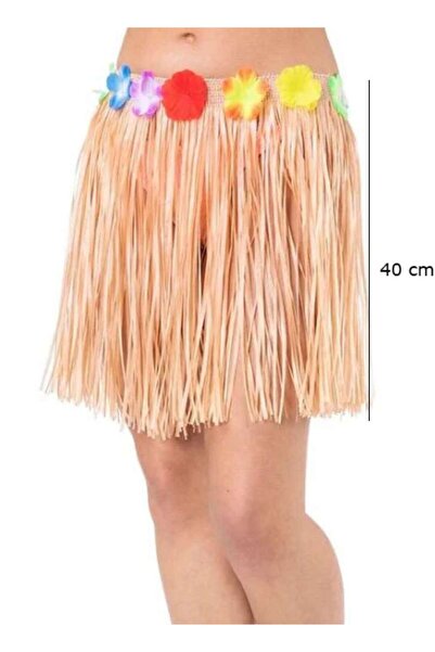 ForWhat Fusta cu ciucuri de culoare paie de 40 cm pentru birou, acasă, birou,...