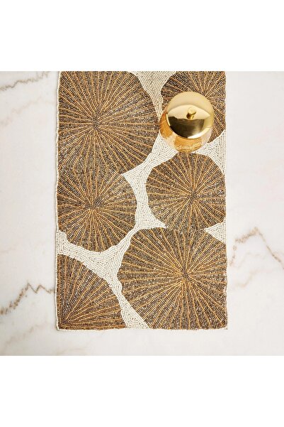 Generic Starburst Beaded Table Runner - 91x33 cm