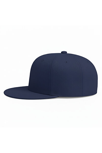 MavişTuhafiye Hip Hop Snapback Cap Modern Lacivert Şapka Logosuz Erkek/Kadın