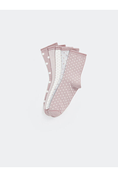 LC Waikiki New Season Patterned Women's Socks, Pack of 5