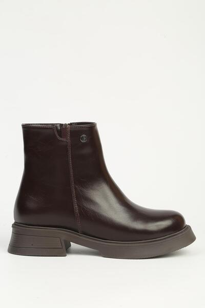 Pierre Cardin Kahve Yarım Fermuarlı Bot PC-55282