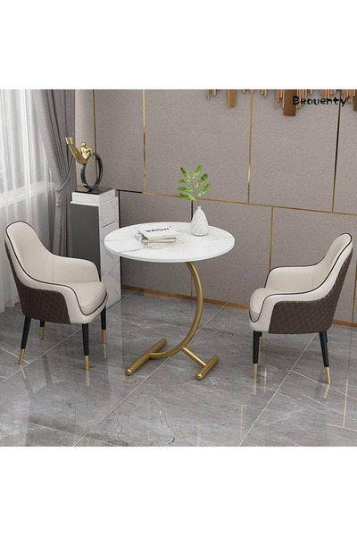 OKEA C Shape Bending Table Round Coffee Table