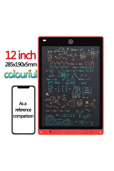 Choice21 لوح كتابة LCD ملون مقاس 12 بوصة، لوحة رسم للأطفال، لوحة رسم جرافيتي،...