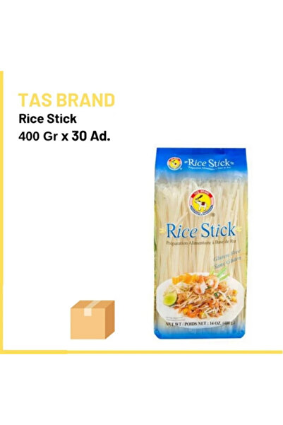 TAS BRAND Tas Pirinç Makarnası (Rice Stick) 400 Gr x30