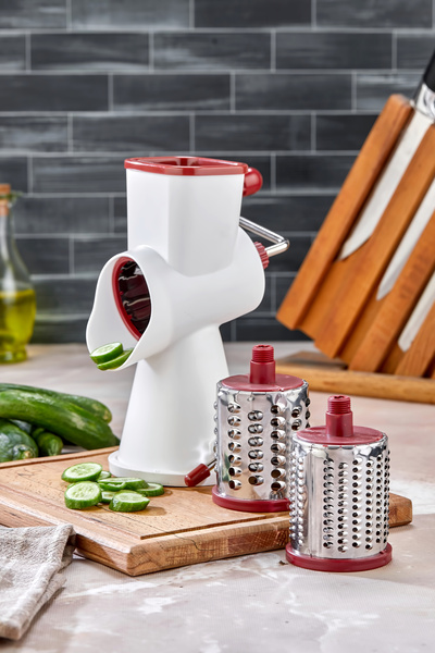 Cooker Paslanmaz Çelik Çevirmeli Rende Kollu Sebze Doğrayıcı