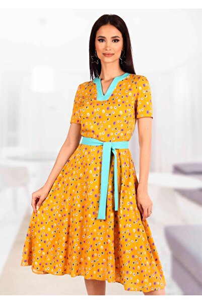 AD Fashion Turquoise green lace viscose dress 51R1642i1642 - 44 EU