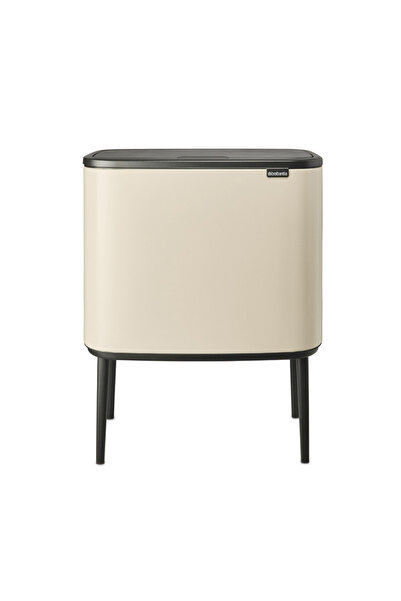 Brabantia Bo Touch 1005550 waste bin, 3x11 l, Smooth and silent opening, Large opening, Beige
