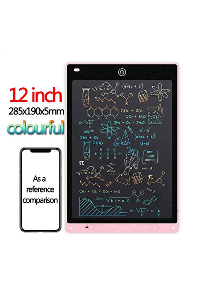 Choice23 لوح كتابة LCD ملون مقاس 12 بوصة، لوحة رسم للأطفال، لوحة رسم جرافيتي،...