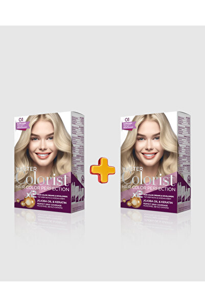 Master colorist 2'li Hair Color Perfection Set Saç Boyası 0.1 Platin Sarısı