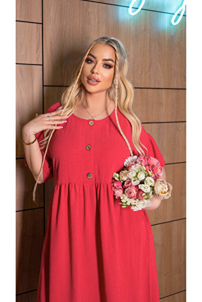 AD Fashion Coral casual flowy dress #52494 - 48 EU