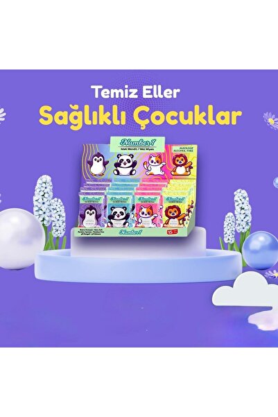 Number 1 Cep Mendili Hayvan Figürlü 36 Adet