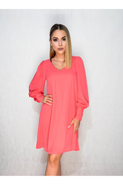 AD Fashion Coral lined veil dress 422754 - 36 EU