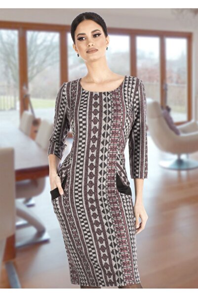 AD Fashion Jersey dress with pockets R402i469 - 44 EU