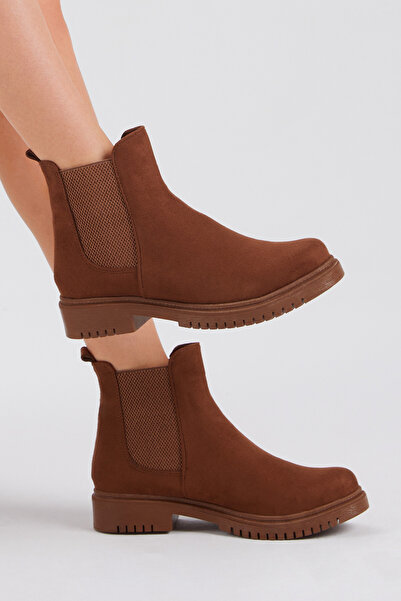 Tonny Black Γυναικείες μπότες από καουτσούκ με άνετη εφαρμογή σε καφέ χρώμα