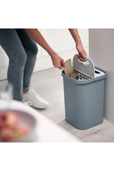 Joseph Joseph Waste separation bin 30109, 2x7 l, Handle, Covering lids, Light blue