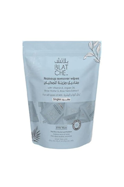 Blatnch Blush Makeup Removing Wipes 20 Pieces for All Skin Types