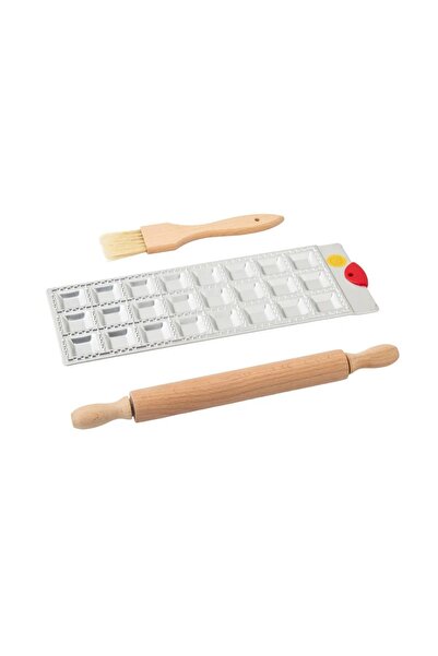 ORIAN قالب معجنات معدني مكون من 25 حفرة مع مفرش وفرشاة