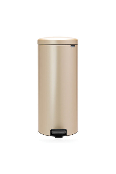 Brabantia NewIcon Pedal Bin 1003209, 30 l, Soft Close, Anti-Slip Base, Gold Metallic