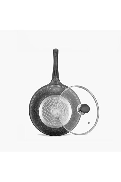 Generic Sonex Eden Die Cast Aluminium Wok - 30 cm