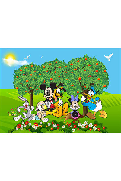 VIODESIGN Fototapet Copii, Disney Mickey and Friends 3, autoadeziv, multicolo...
