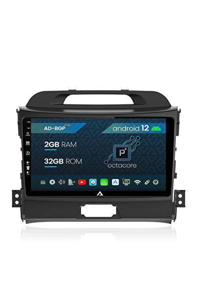 AutoDrop Navigation KIA Sportage (2010-2016), Android 12, P-Octacore / 2GB RAM + 32GB ROM, 9 Inch