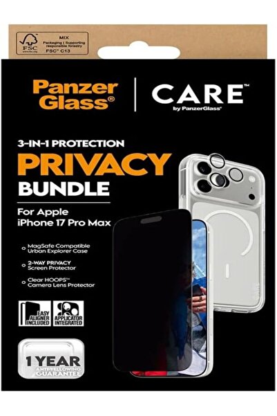 Panzer Glass PanzerGlass 3 in 1 Privacy Bundle Kit for iPhone 17 Pro Max