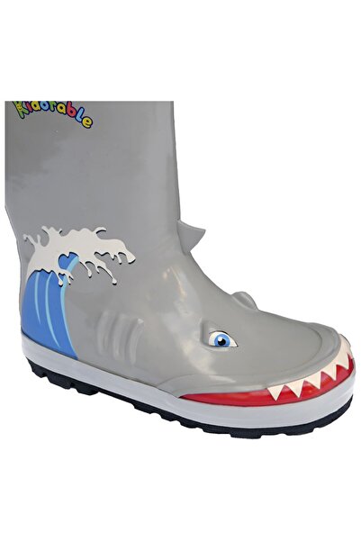 kidorable Shark Rain Boots - Gray