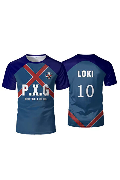 Minga London Blue Lock Mavi 10 Loki pxg forma tişört -Minga London