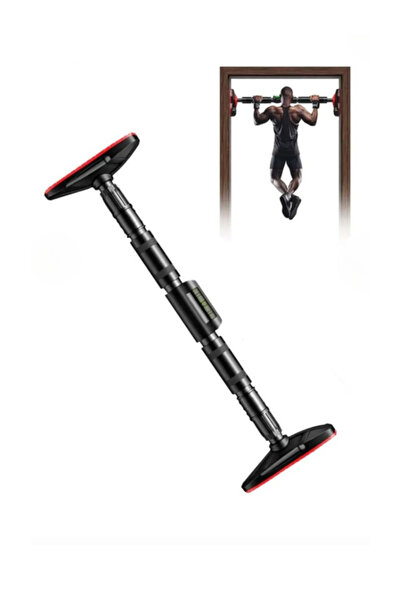 limbic Adjustable Door Hanging Pull Up Bar No Screws with Comfortable Handles for Home Gym