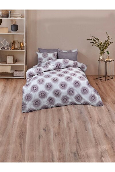 JOLLY HOME طقم غطاء لحاف بنمط ماندالا بألوان بنفسجية – مقاس مزدوج، 100% قطن، ...