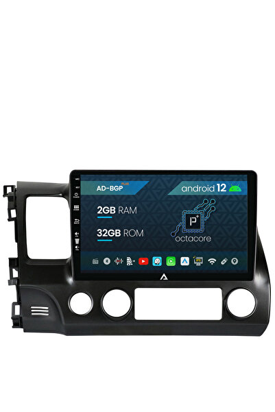 AutoDrop Navigatie Honda Civic (2005-2012), Android 12, P-Octacore / 2GB RAM ...