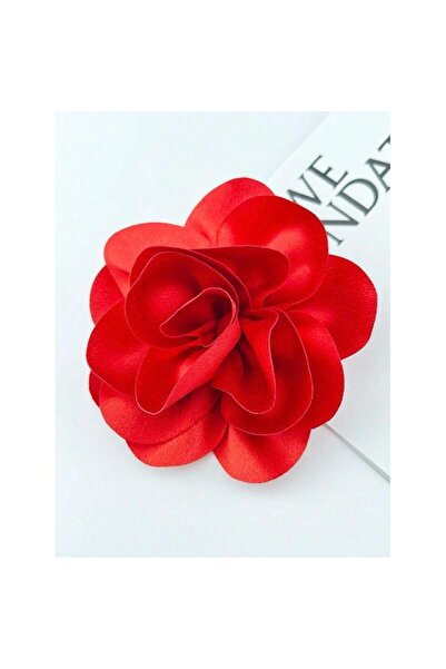 Pursehuit Καρφίτσα με λουλούδια σε oversized , κόκκινη, Aswar C22